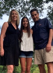 Herb Vincent with wife Jamey and daughter Kennedy.